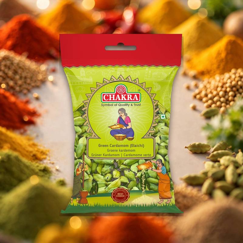 Chakara Green Cardamom 50 g package